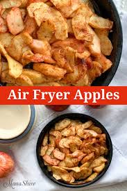 Air Fried Spiced Apples Gluten Free Mamashire Recipe Air Fryer Recipes Healthy Air Frier Recipes Recipes