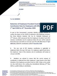 It is administered and managed by the central board of trustees that consists of representatives from three parties, namely, the government, the employers and the. Employees Provident Fund Act 1991 Pdf