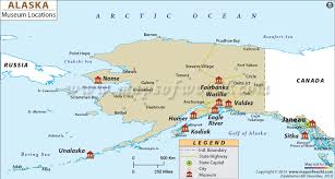 List Of Museums In Alaska Alaska Museum Map