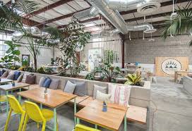 The Springs Vegan Restaurant Juice Bar Yoga Wellness L A Arts Districts Wellness Center Restaurant Cafe Design