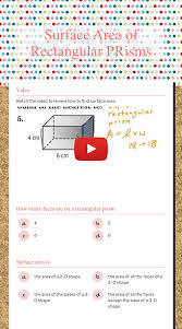 Then there are asked to find the sa for three different rectangular prisms. Surface Area Of Rectangular Prisms Interactive Worksheet By Beverly Coe Wizer Me