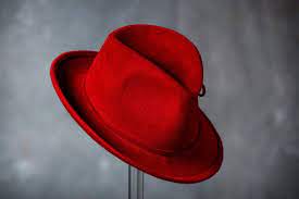 Red Fedora Hat Womens Fedora Women Asymmetric Felt Hat Etsy Hats For Women Womens Fedora Fedora Hat Women