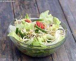 Lettuce And Bean Sprouts Salad Recipe Indian Style Bean Sprout Salad In Lemon Dressing Recipe Lemon Dressing Recipes Bean Sprout Salad Sprouts Salad