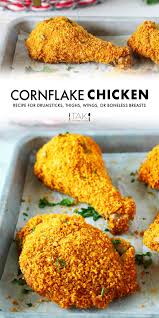 Cornflake Chicken Best Oven Fried Chicken The Anthony Kitchen Recipe Cornflake Chicken Cooking Fried Chicken Oven Fried Chicken