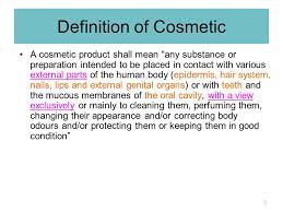 Class in the makeup world. Cosmetic Product Notification Ppt Video Online Download