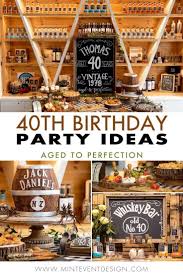 40th Birthday Decorations For Her Event And Party Styling Mint Event Design In 2020 40th Birthday Themes 40th Birthday Party Decorations 40th Birthday Parties