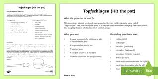 The games and activities on this site will help bring your class together, raise their energy levels and, most importantly, provide a framework which will motivate your students to produce. Following Directions Party Game German Teacher Made