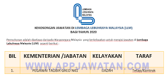 0 ratings0% found this document useful (0 votes). Jawatan Kosong Terkini Di Lembaga Lebuhraya Malaysia Llm Appjawatan Malaysia