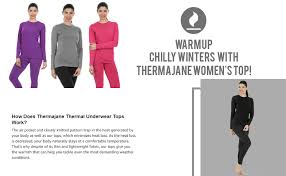 Thermajane Womens Ultra Soft Thermal Underwear Shirt Compression Baselayer Crew Neck Top