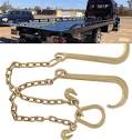 Amazon.com: munirater 5/16 in x 2 ft Grade 70 Tow Chain 15 J Hook ...
