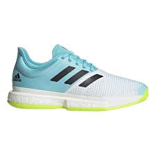 Taglie che sono immediatamente disponibili: Buy Adidas Solecourt Primeblue All Court Shoe Men White Turquoise Online Tennis Point
