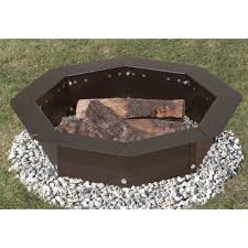 Pilot Rock Octa Ring Steel Campfire Ring 37in Dia Model Io 30 8 Fire Pit Insert Fire Pit Rustic Fire Pits