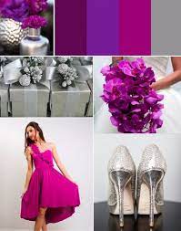 Magenta Silver Wedding Palette Weddingdecor Wedding Decor Purple Magenta Wedding Purple Wedding Theme Wedding Color Inspiration