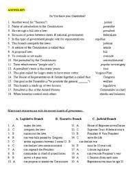 The study of stars and planets 3. Constitution Fun Vocabulary Activity Answer Key By Monica Lukins