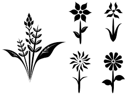 Included in this pack are ten floral brushes and natural plant brush silhouettes that have a beautiful hand drawn quality. Free Flower Plant Vector Silhouettes Flower Silhouette Plant Vector Silhouette Clip Art