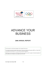 Atos is a french multinational information technology (it) service and consulting company headquartered in bezons, france and offices worldwide. Https Www Annualreports Com Hosteddata Annualreportarchive A Atos 2006 Pdf