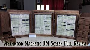 Magnetic Dm Screen By Wyrmwood Gaming Full Review Dm Screen Dungeon Master Screen Dungeons Dragons