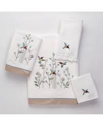 Avanti Colibri Embroidered Hand Towel Reviews Bath Towels Bed Bath Macy S White Hand Towels Embroidered Bath Towels Fingertip Towels