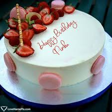 Name Maker Birthday Cake For Sister With Name Pinku Name Picture Strawberry Birthday Cake Pictures For Sister In 2020 Birthday Cake For Wife Birthday Cake Pictures Strawberry Birthday Cake