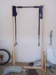 I Ve Wanted A Freestanding Pull Up Unit For The Garage For A While I Ve Used A Door Mounted Bar For 2 1 2 Years So I Dec Pull Up Bar Diy Pull Up Bar Pull