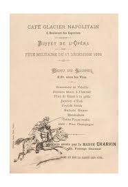 Cafe Napolitain Paris 1892 Vintage Menu Paris The Sun Also Rises