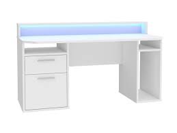 Der umwelt zuliebe werden holzmöbel mit ökosiegel empfohlen. Gaming Tisch Computerschreibtisch 160 Cm Weiss Led Tezaur 0629001905