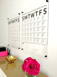 Acrylic Calendar Dry Erase Board Family Wall Command Center Etsy Dry Erase Calendar Dry Erase Wall Wall Calendar