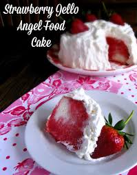 Poke cake every inch with handle of wooden spoon or tines of meat fork halfway into cake. Strawberry Jello Angel Food Cake A Vintage Recipe From My Tupperware Party Days Strawberry Cake Recipes Angel Food Strawberry Recipes