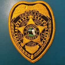 Us State Of Florida Dade County Sheriff Office Sergeant Cloth Badge Sergeant Sheriff Deputy
