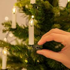 Set Of 10 Battery Powered Remote Control Led Christmas Tree Taper Candle W 6 Keys Controller Clip Xmas Wedding Party Tree Decor Candles Aliexpress