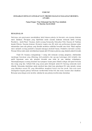 Yakni merupakan salah satu jenis teks yang di dalamnya berisikan sebuah paparan mengenai tujuan, proses, dan juga hasil. Pdf Templat Jawapan Forum 5