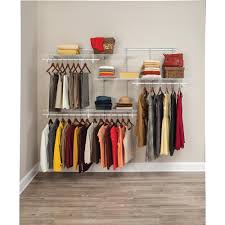 Superslide shelves, 4 shelftrack standards, 3 sets of hang rods with hardware, 2 hang tracks, shelftrack hooks, shelftrack basket and all installation hardware. Reviews For Closetmaid Shelftrack 5 Ft 8 Ft 13 4 In D X 96 In W X 49 3 In H White Wire Steel Closet System Organizer Kit 2075 The Home Depot