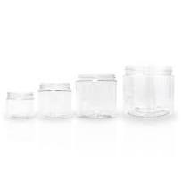Single Wall Clear Plastic Jars