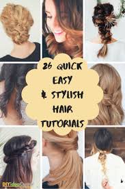 Easy braided hairstyles for long hair can instantly glam up your long hair for any event. 26 Quick Easy And Stylish Diy Hair Tutorials Diyideacenter Com