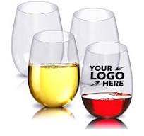 16oz PET Stemless Plastic Wine Cup