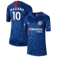 Eden hazard chelsea & belgium soccer jerseys. Eden Hazard Chelsea Nike Youth 2019 Home Breathe Stadium Replica Jersey Blue