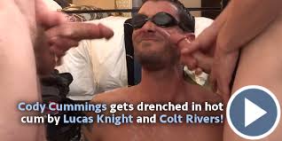 Nasty bi pornstar cody cummings. Cody Cummings Gets A Double Cum Facial From Two Buddies
