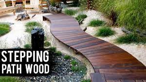 25 Diy Creative Garden Path Stepping With Wood - Youtube