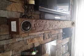 Made of reclaimed wood and have wood end caps. Hollow Mantels With Built In Speakers Faux Wood Workshop