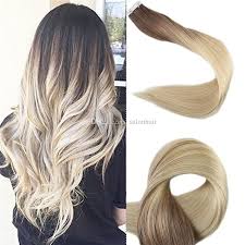 With black ombre hair you may come up with some gorgeous dramatic looks. Balayage Human Hair Extensions Tape In Ombre Dark Brown To Light Brown And Bleach Blonde Tape In Hair Extensions Remy Straight 50g 12 Inch Hair Extensions 22 Inch Human Hair Extensions From