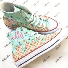 Blb Custom Shoes On Instagram What Yummy Topping Is A Must To Have On Your Ice Cream My Ice Cream Must Have S Canvas Shoes Diy Custom Shoes Cute Shoes