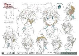 Next (seven sages of the bamboo grove). Seven Deadly Sins Character Design Croquis De Visages Dessin
