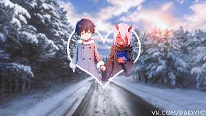 Maybe you would like to learn more about one of these? Hd Wallpaper Anime Girls Zero Two Zero Two Darling In The Franxx Winter Wallpaper Flare