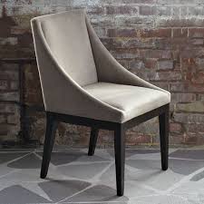 Curved Upholstered Chair Dove Gray West Elm Dining Chairs Upholstered Chairs Leather Dining Chairs Dining Chairs
