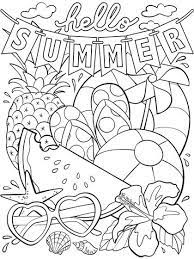 Check spelling or type a new query. Hello Summer Summer Coloring Pages Summer Coloring Sheets Cute Coloring Pages
