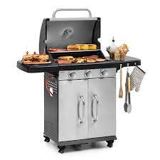 In australia and uk barbie, in south africa braai) is a cooking method, a cooking device, a style of food. Gazooka 3 0t Gas Bbq Grill Einklappbare Seitenteile 3x3kw Edelstahlbrenner Instantready Concept Gusseiserner Rostfreier 5mm Rost Doppelwandiger Edelstahldeckel Snap Jet Ignition System