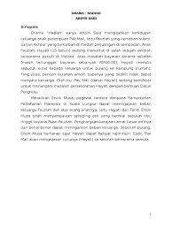 Cerpen hadiah dalam subjek bahasa melayu tingkatan 1. Sinopsis Dan Skrip Drama Hadiah