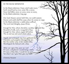 Lovely Christina Rossetti Poems Christmas Poems Winter Poems