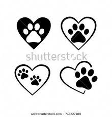 Timeless treasures a dog's life faded paw prints black. Cat And Dog Paw Print Inside Heart Set Dogtattoos Pawprint Tattoo Dog Paw Print Dog Tattoos