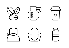 Coffee Shop Icons By Gagego Shop Icon Coffee Shop Icon